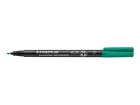 Een Viltstift Staedtler Lumocolor 318 permanent F groen koop je bij VHK Kantoorartikelen