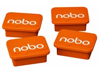 Een Magneet Nobo 22mm oranje 4 stuks koop je bij Hoekmankantoorartikelen.nl