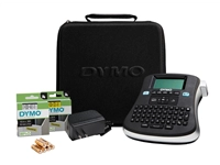 Een Labelprinter Dymo LabelManager 210D+ draagbaar qwerty 12mm zwart in koffer koop je bij Hoekmankantoorartikelen.nl