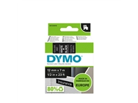 Een Labeltape Dymo LabelManager D1 polyester 12mm wit op zwart koop je bij Hoekmankantoorartikelen.nl