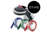 Een Reliëftape Dymo embossing vinyl 9mm assorti 3 stuks koop je bij Hoekmankantoorartikelen.nl