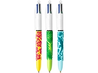 Een Balpen Bic 4kleuren velours medium assorti koop je bij Hoekmankantoorartikelen.nl