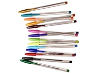 Een Balpen Bic Cristal large multicolour assorti etui à 15 stuks koop je bij VHK Kantoorartikelen