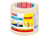 Een Afplaktape tesa® Economy 2x 50mx30mm, 2x 50mx19mm promopack koop je bij Sysdicom BV