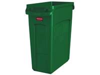 Een Afvalbak Rubbermaid Slim Jim Vented met luchtsleuven 60L groen koop je bij Sysdicom BV