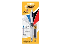 Een Balpen Bic 3kleuren met vulpotlood HB 0.7mm medium wit blister à 1 stuk koop je bij Sysdicom BV