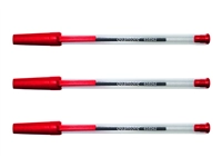 Een Balpen Quantore Stick rood medium koop je bij Company Supplies