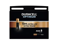 Een Batterij Duracell Optimum 100% 8xAAA koop je bij Sysdicom BV