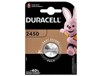 Een Batterij Duracell knoopcel 1xCR2450 lithium Ø24mm 3V-540mAh koop je bij Company Supplies