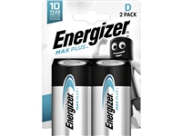 Een Batterij Energizer Max Plus 2xD alkaline koop je bij Sysdicom BV