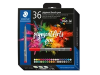 Een Brushpen Staedtler PigmentArts set à 36 kleuren koop je bij Company Supplies