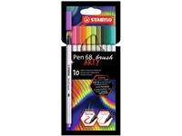 Een Brushstift STABILO Pen 568/10 Arty assorti set à 10 stuks koop je bij Sysdicom BV