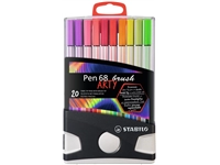 Een Brushstift STABILO Pen 568/20 Arty assorti set à 20 stuks koop je bij Sysdicom BV