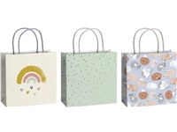 Een Cadeautasjes Stewo Baby 20x20x8cm set à 3 desins koop je bij economaat.be