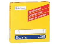 Een Correctietape Zweckform 3514 8.5mmx15m 2regels koop je bij Company Supplies