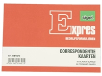 Een Correspondentiekaart Sigel Expres A6 blanco ivoorkarton pak à 50 stuks koop je bij Sysdicom BV