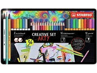 Een Creative set STABILO 87/3193 Arty assorti metalen etui à 36 stuks koop je bij Sysdicom BV