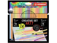 Een Creative set STABILO 8868/24 Arty assorti etui à 24 stuks koop je bij Company Supplies