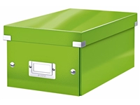 Een DVD-opbergdoos Leitz Click &amp; Store WOW gerecycled karton 206x147x352mm groen koop je bij Sysdicom BV