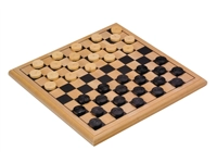 Een Damspel Longfield Games hout 30x30cm koop je bij Sysdicom BV