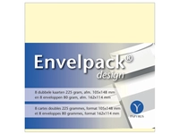 Een Dubbele kaart Papyrus Envelpack Design C6 114x162mm ivoor 894430 set van 8 koop je bij Sysdicom BV