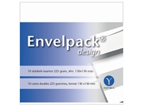 Een Dubbele kaart Papyrus Envelpack Design vierkant 130x130mm wit 894466 set van 10 koop je bij Sysdicom BV