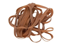 Een Elastiek Standard Rubber Bands 34 100x2.5mm 500gr 800 stuks bruin koop je bij Company Supplies