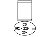 Een Envelop Hermes akte C5 162x229mm zelfklevend wit pak à 25 stuks koop je bij Company Supplies