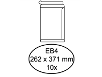 Een Envelop Hermes akte EB4 262x371mm zelfklevend wit pak à 10 stuks koop je bij Sysdicom BV