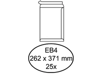 Een Envelop Hermes akte EB4 262x371mm zelfklevend wit pak à 25 stuks koop je bij Sysdicom BV