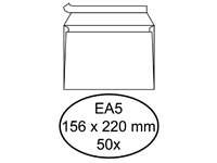 Een Envelop Hermes bank EA5 156x220mm zelfklevend wit pak à 50 stuks koop je bij Company Supplies