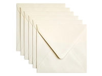 Een Envelop Papicolor 140x140mm metallic ivoor pak à 6 stuks koop je bij Company Supplies