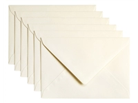 Een Envelop Papicolor C6 114x162mm metallic ivoor pak à 6 stuks koop je bij Sysdicom BV