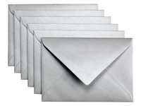 Een Envelop Papicolor C6 114x162mm metallic zilver pak à 6 stuks koop je bij Sysdicom BV