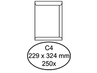 Een Envelop Quantore akte C4 229x324mm wit 250 stuks koop je bij Sysdicom BV