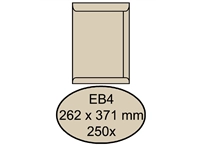 Een Envelop Quantore akte EB4 262x371mm cremekraft 250 stuks koop je bij Sysdicom BV