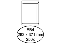 Een Envelop Quantore akte EB4 262x371mm wit 250 stuks koop je bij Sysdicom BV