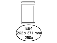 Een Envelop Quantore akte EB4 262x371mm zelfklevend wit 250 stuks koop je bij Company Supplies