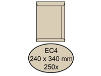 Een Envelop Quantore akte EC4 240x340mm cremekraft 250 stuks koop je bij Sysdicom BV