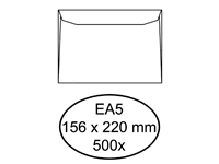 Een Envelop Quantore bank EA5 156x220mm wit 500 stuks koop je bij Company Supplies