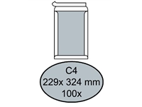 Een Envelop Quantore bordrug C4 229x324mm zelfklevend wit 100 stuks koop je bij Sysdicom BV