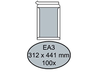 Een Envelop Quantore bordrug EA3 312x441mm zelfklevend wit 100 stuks koop je bij Sysdicom BV