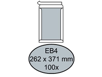 Een Envelop Quantore bordrug EB4 262x371mm zelfklevend wit 100 stuks koop je bij Sysdicom BV