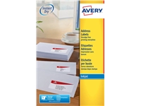 Een Etiket Avery J8163-100 99.1x38.1mm wit 1400stuks koop je bij Sysdicom BV