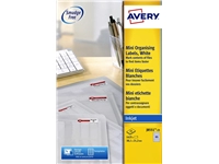 Een Etiket Avery J8551-25 38.1x21.2mm transparant 1625stuks koop je bij Sysdicom BV