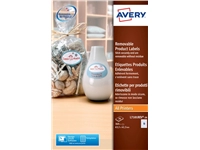 Een Etiket Avery L7101REV-20 63.5x42.3mm afneembaar mat wit 360stuks koop je bij Sysdicom BV