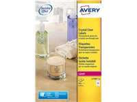 Een Etiket Avery L7780-25 rond 40mm transparant 600stuks koop je bij Sysdicom BV