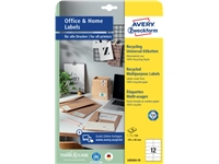 Een Etiket Avery Zweckform LR3424-10 105x48mm recycled wit 120stuks koop je bij Sysdicom BV