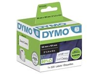 Een Etiket Dymo LabelWriter naamkaart 54x101mm 1 rol á 220 stuks wit koop je bij Sysdicom BV