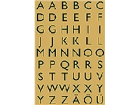 Een Etiket HERMA 4145 13x12mm letters A-Z zwart op goud koop je bij Sysdicom BV